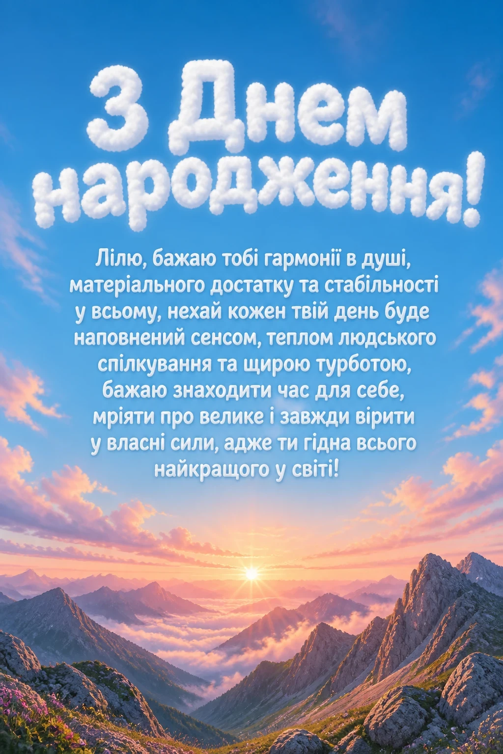 з днем народження ліля