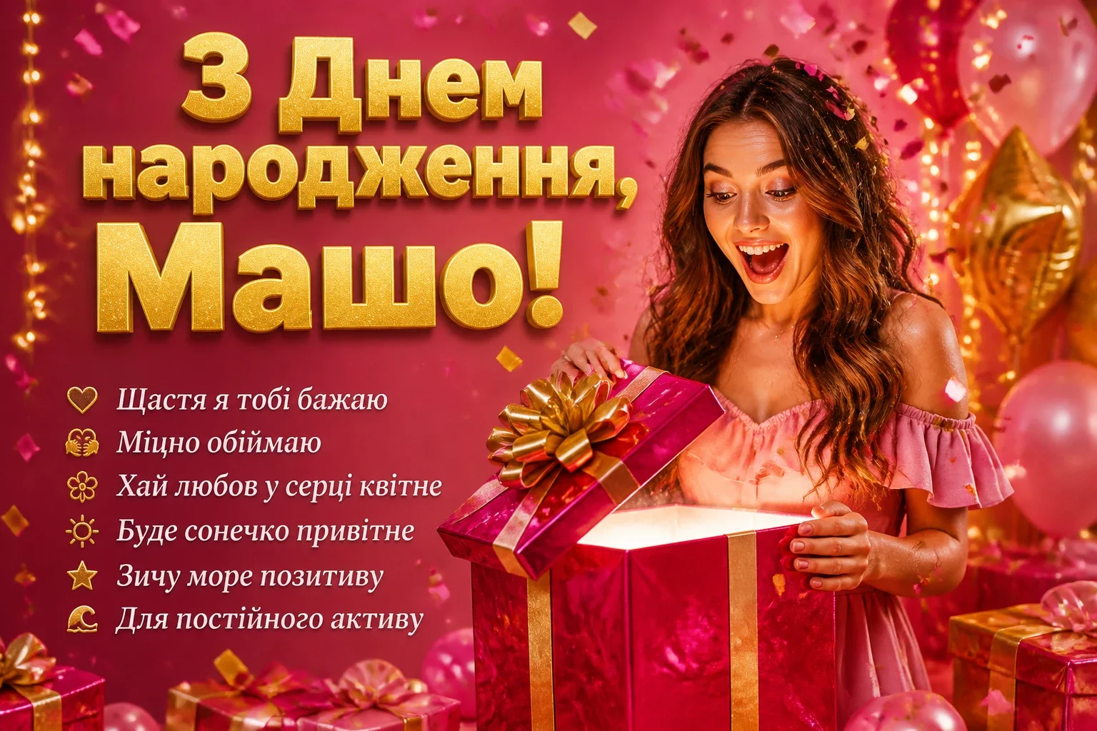 з днем народження маша