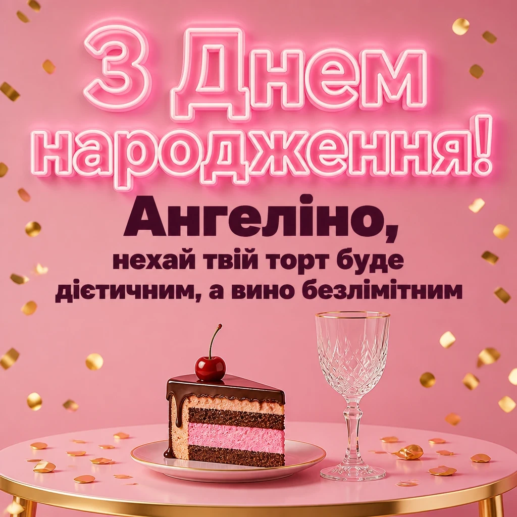 з днем народження ангеліна