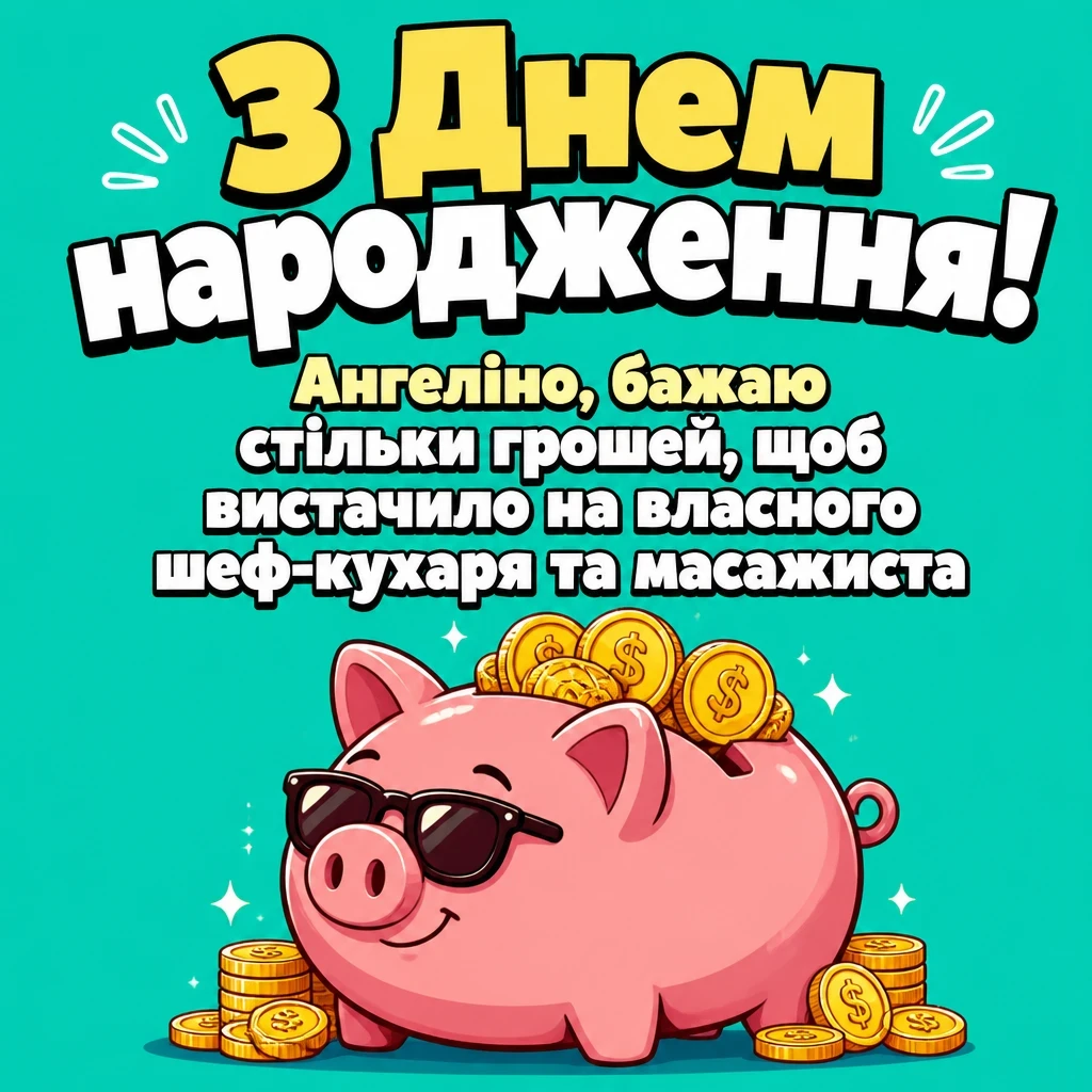 з днем народження ангеліна