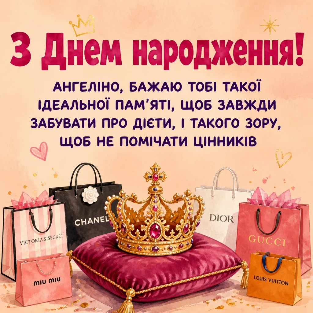 з днем народження ангеліна