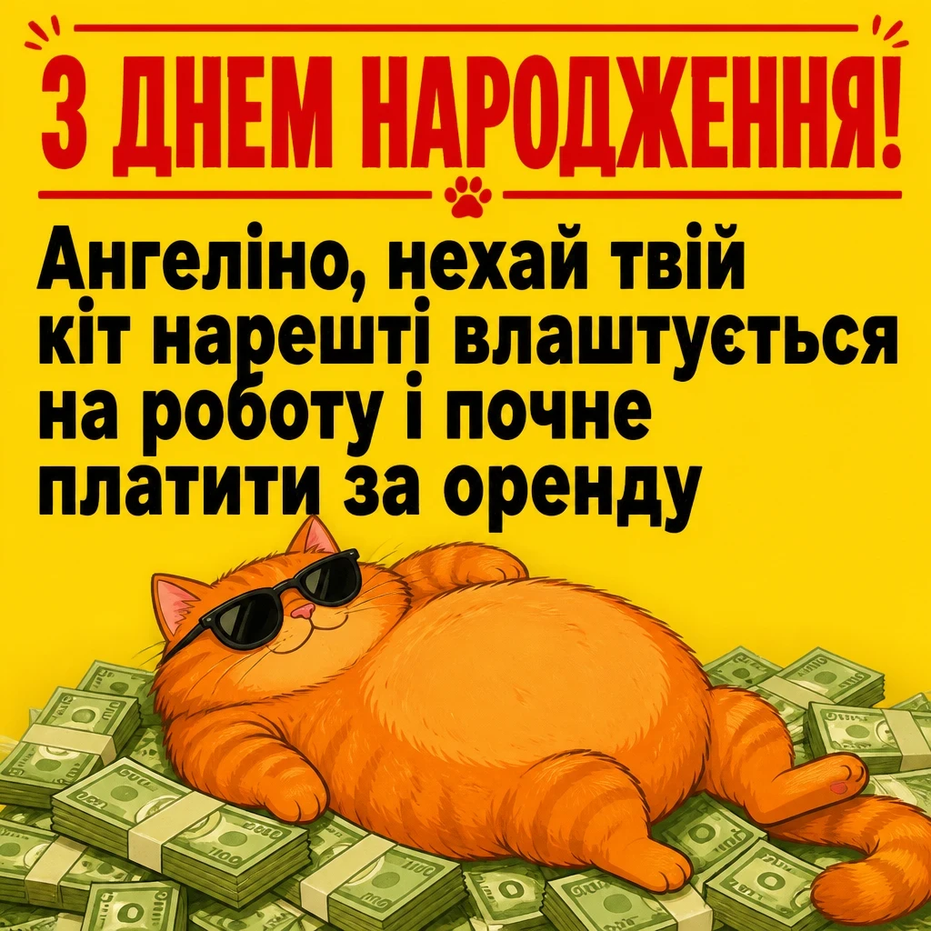 з днем народження ангеліна
