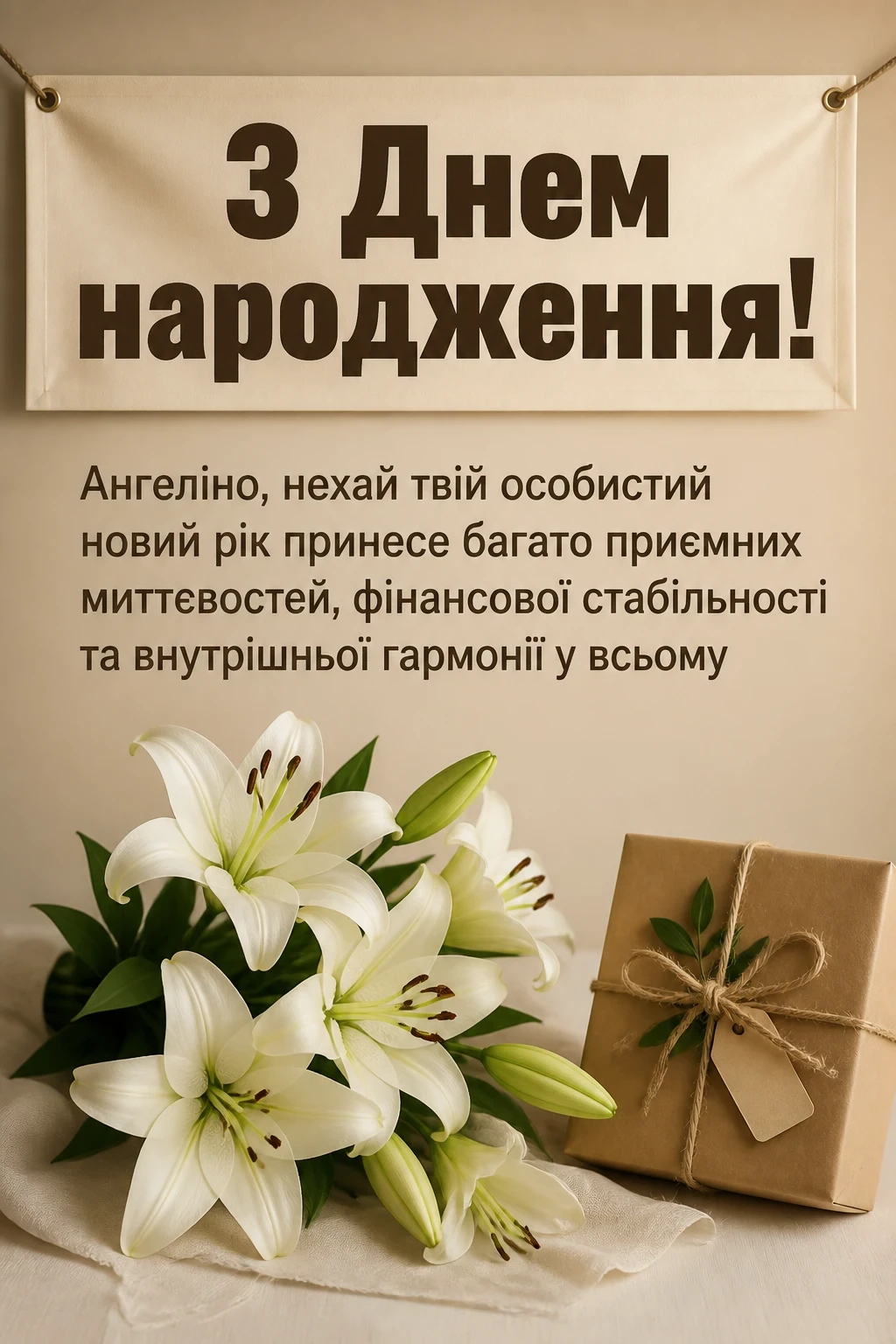 з днем народження ангеліна