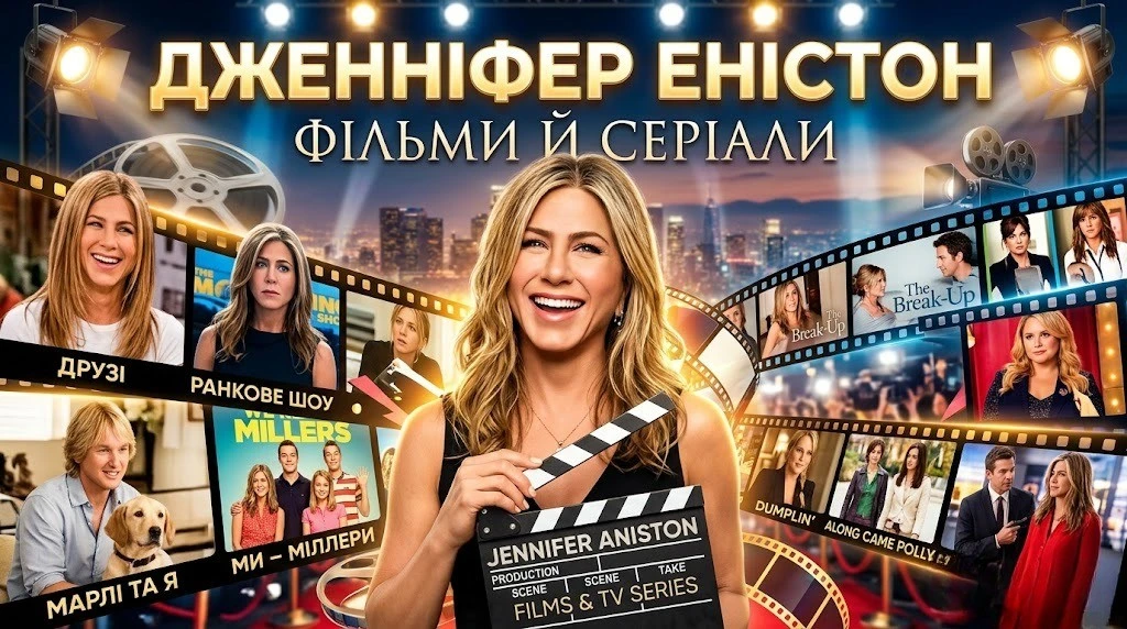 Найкращі фільми й серіали Дженніфер Еністон