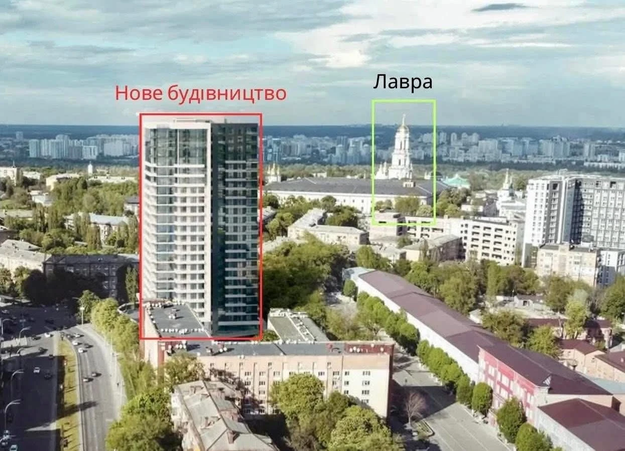 Висотка замість святині: як юридична лазівка відкрила шлях 80-метровому хмарочосу біля Лаври