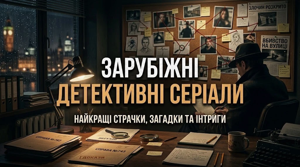 Топ зарубіжних детективних серіалів для справжніх фанів