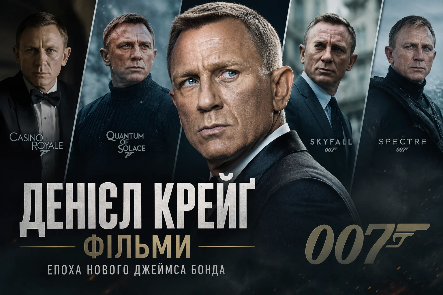 Топ 20 фільмів, де зіграв Денієл Крейґ